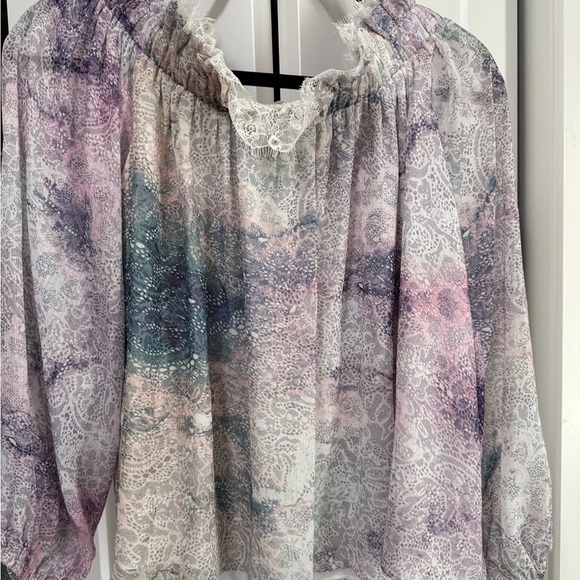 Free the Roses Multicolor Off-Shoulder Blouse - Picture 4 of 4